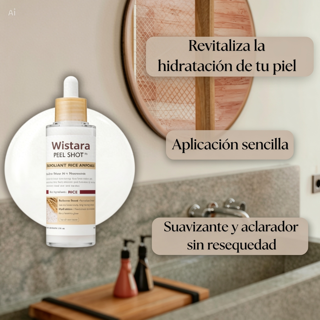 Líquido hidratante de arroz