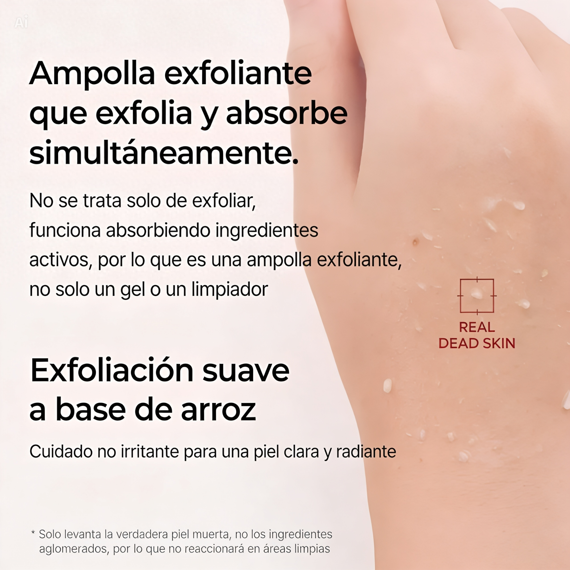 Líquido hidratante de arroz